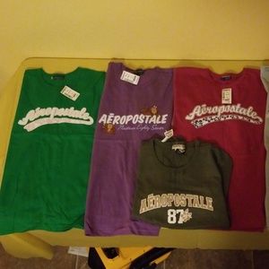 5 pcs Aeropostale graphic short sleeve t shirt lot